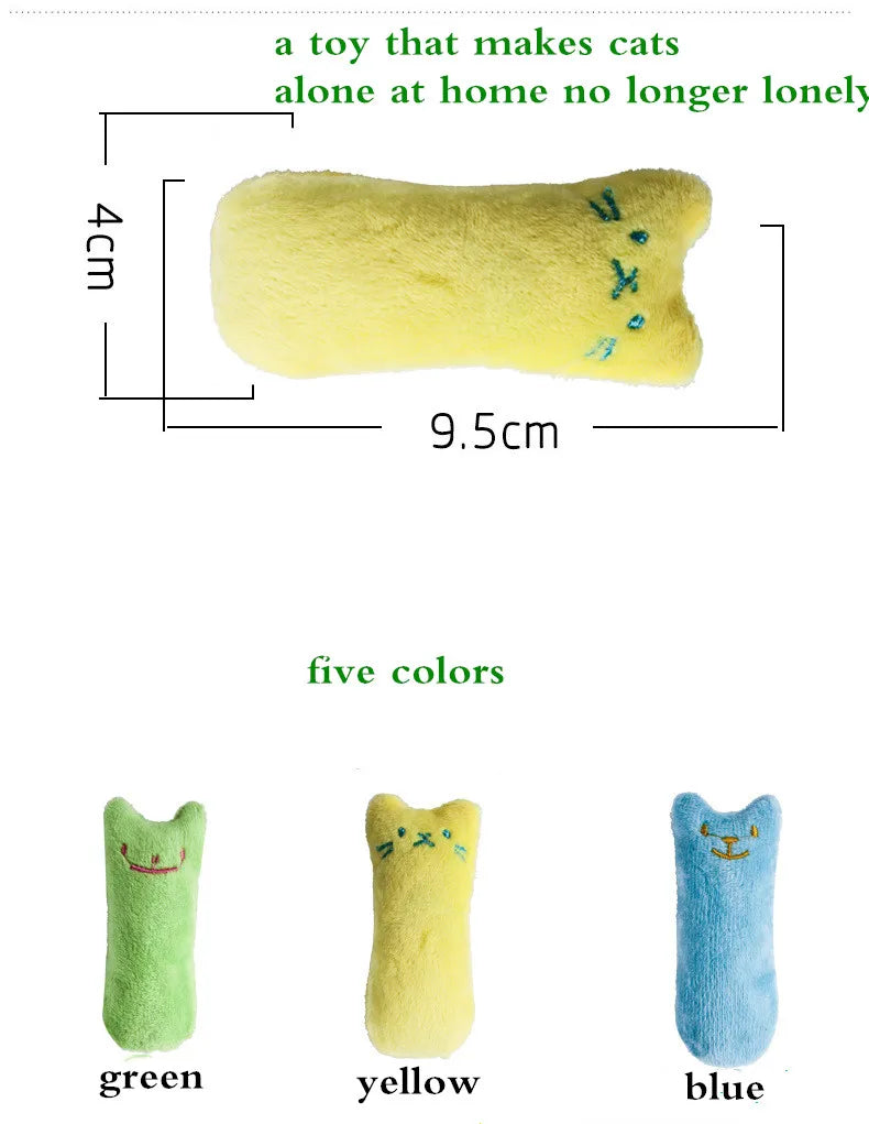 “Catnip Teeth Grinding Toy – Interactive Plush Chew & Play Toy for Cats & Kittens”