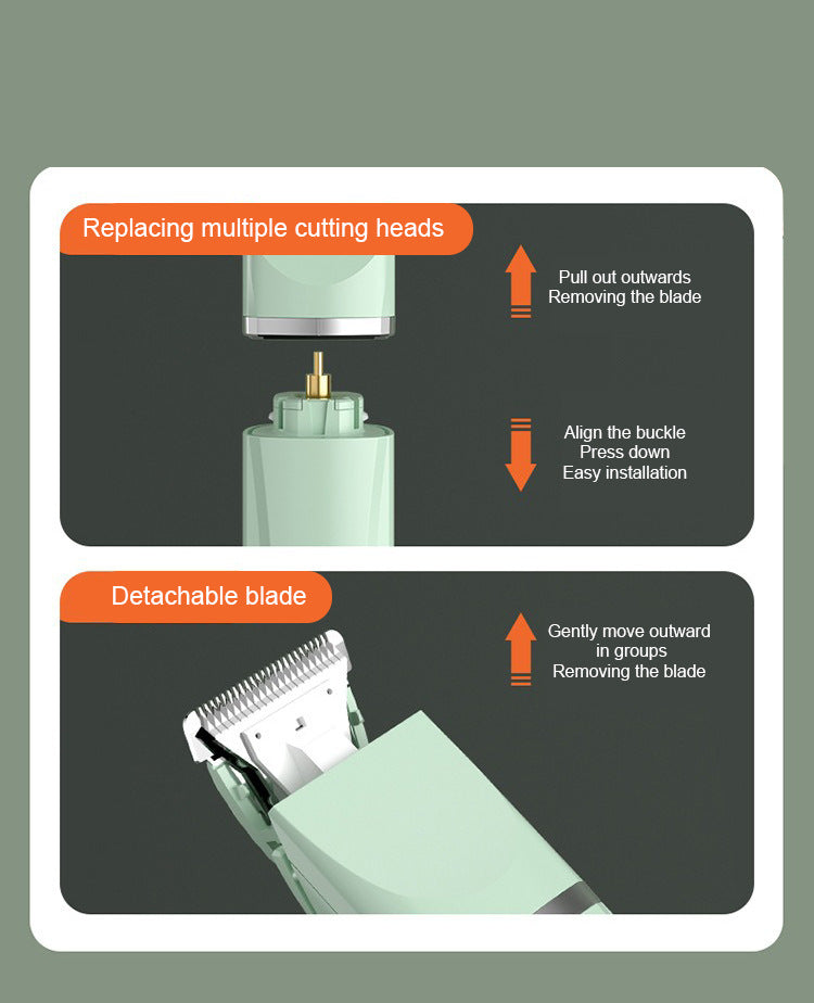 4-in-1 Pet Grooming Clipper – Low-Noise &amp; Rechargeable