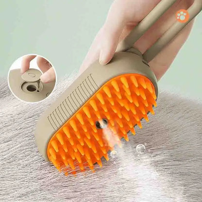 2-in-1 Steam Massage Grooming Brush for Cats and Dogs