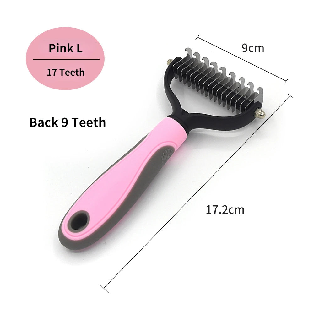 Deshedding Grooming Brush for Dogs & Cats – Pet Hair Remove