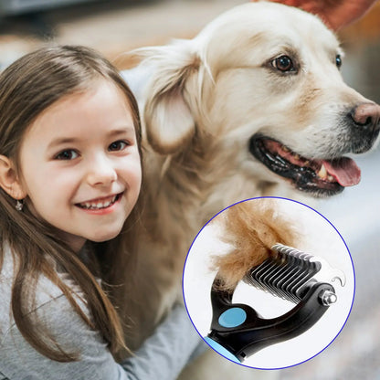 Deshedding Grooming Brush for Dogs & Cats – Pet Hair Remove