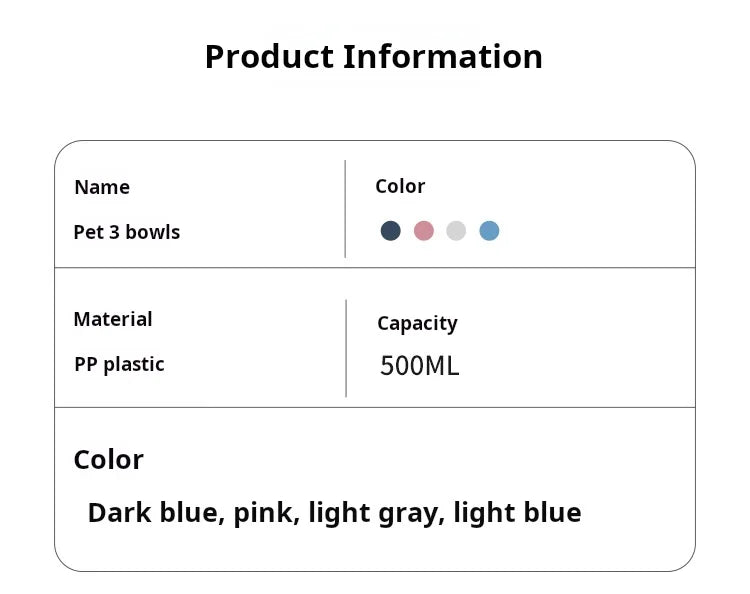 “3-in-1 Pet Bowl Set – Tilted Cat Food & Water Feeder with Gravity Bottle”