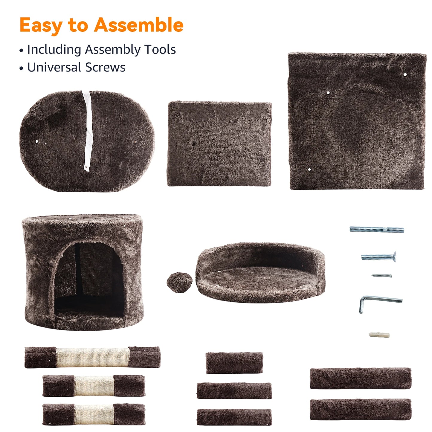 “Cat Tree Tower with Scratching Posts”