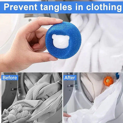 “Pet Hair Remover Balls – Reusable Laundry Lint & Fur Catcher”