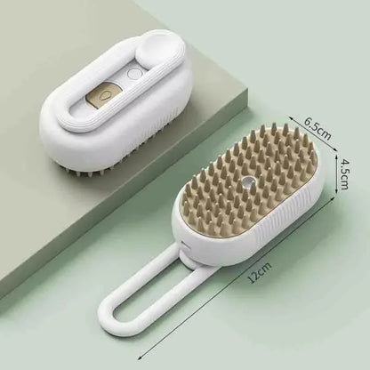 2-in-1 Steam Massage Grooming Brush for Cats and Dogs