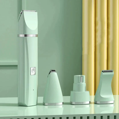 4-in-1 Pet Grooming Clipper – Low-Noise &amp; Rechargeable