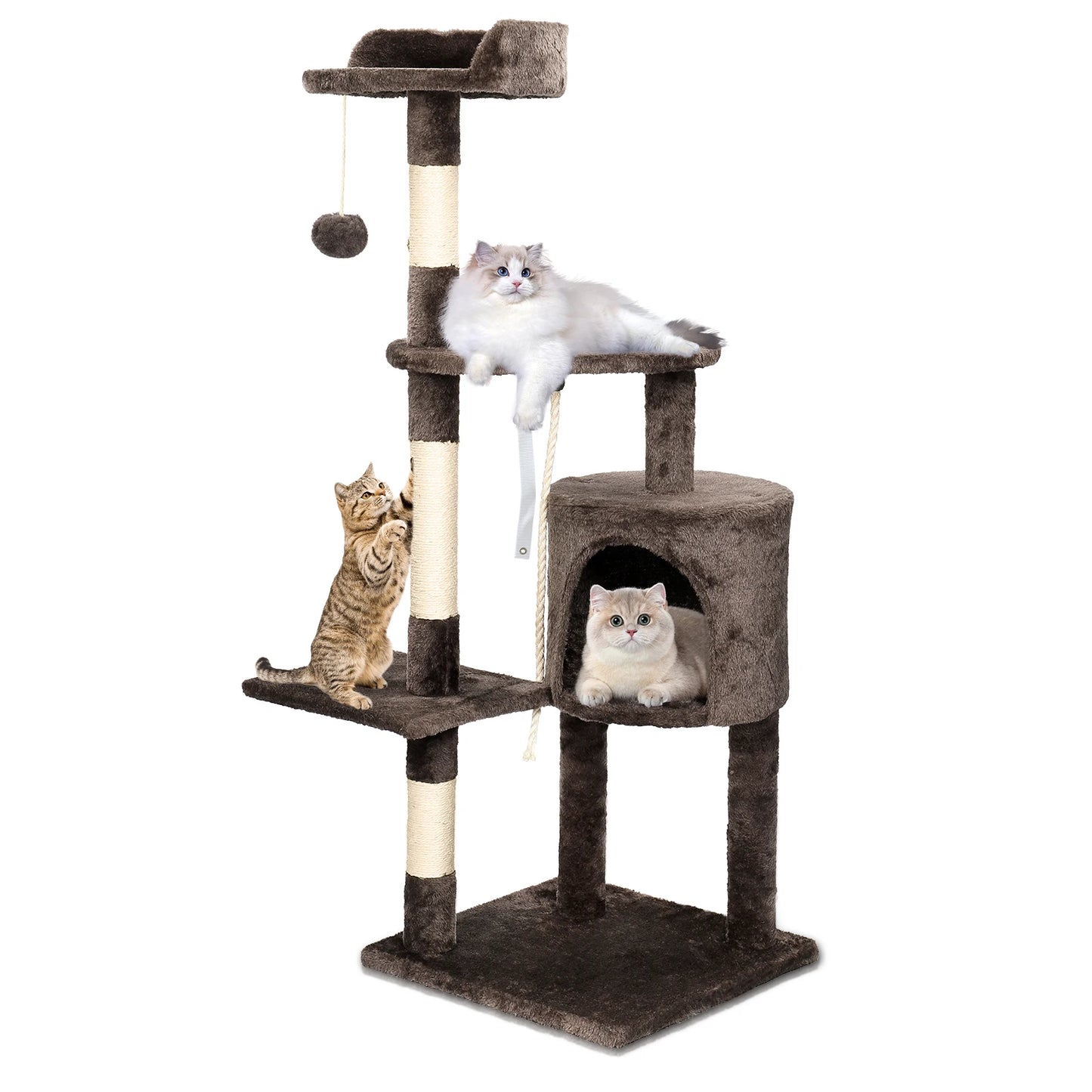 “Cat Tree Tower with Scratching Posts”