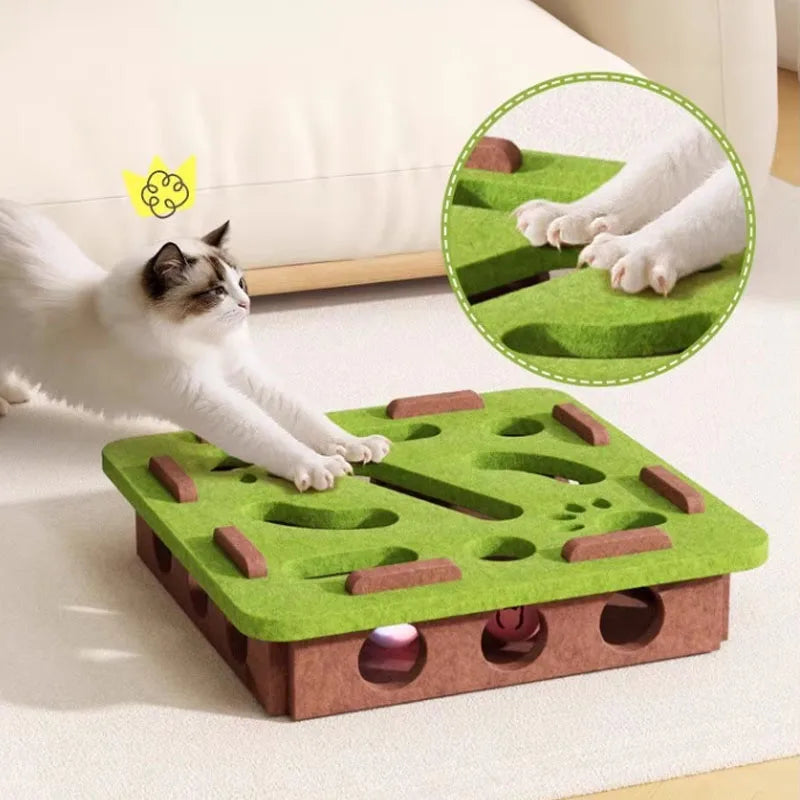 “Sisal Cat Scratching Post – Interactive Indoor Toy for Cats & Kittens”
