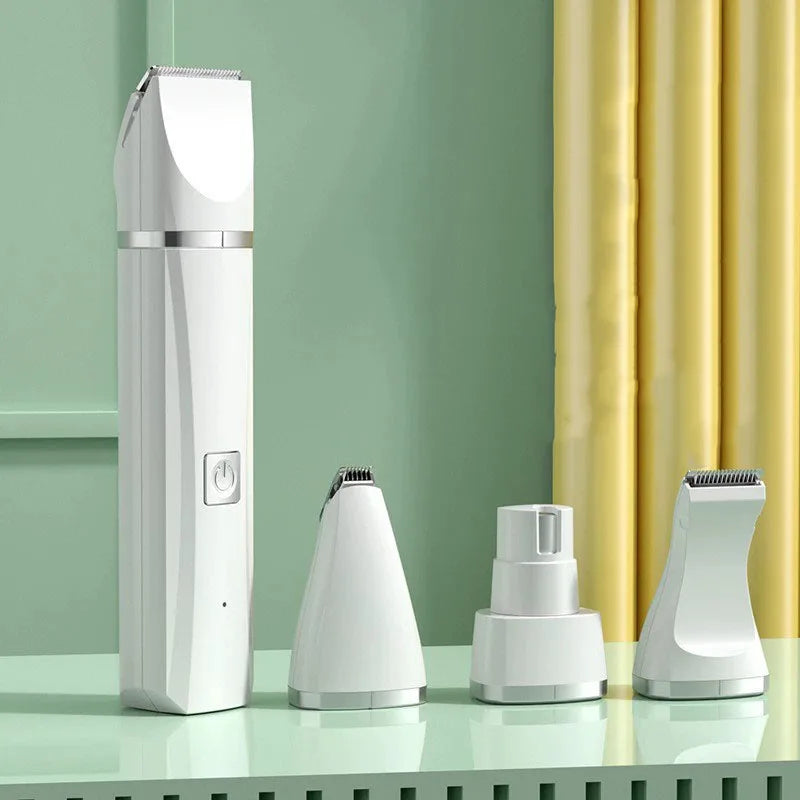 4-in-1 Pet Grooming Clipper – Low-Noise &amp; Rechargeable