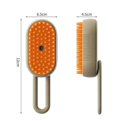 2-in-1 Steam Massage Grooming Brush for Cats and Dogs