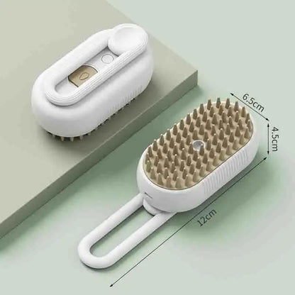 2-in-1 Steam Massage Grooming Brush for Cats and Dogs