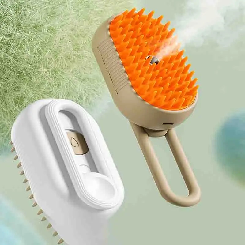 2-in-1 Steam Massage Grooming Brush for Cats and Dogs