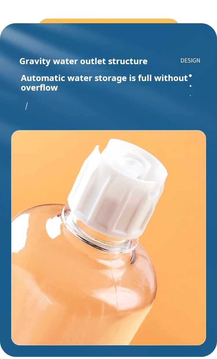 “3-in-1 Pet Bowl Set – Tilted Cat Food & Water Feeder with Gravity Bottle”