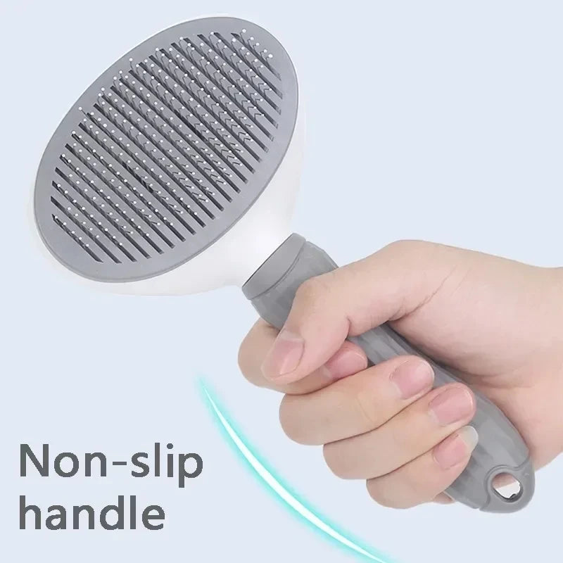 Self-Cleaning Grooming Brush for Cats and Dogs
