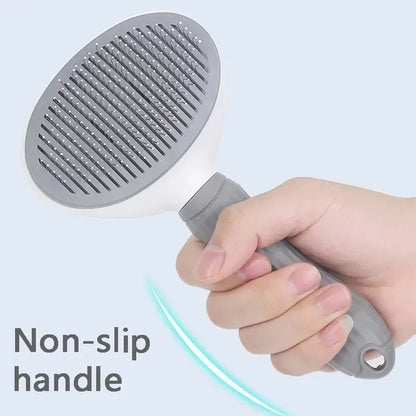 Self-Cleaning Grooming Brush for Cats and Dogs