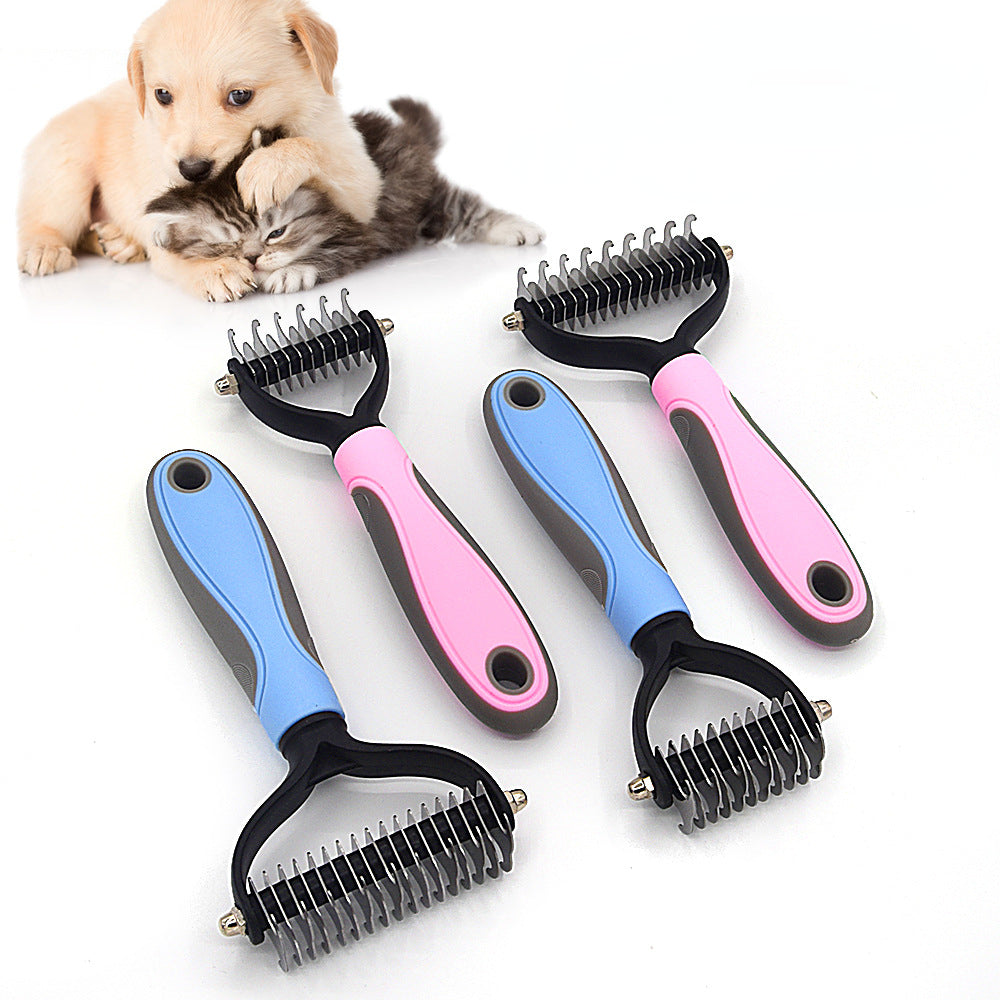Deshedding Grooming Brush for Dogs & Cats – Pet Hair Remove