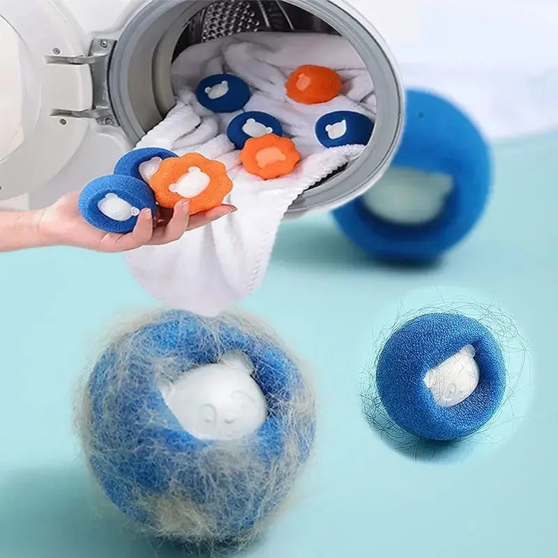 “Pet Hair Remover Balls – Reusable Laundry Lint & Fur Catcher”