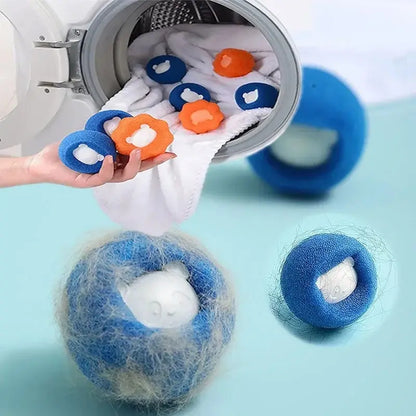 “Pet Hair Remover Balls – Reusable Laundry Lint & Fur Catcher”