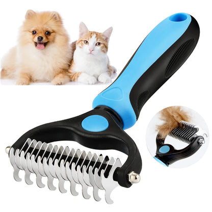 Deshedding Grooming Brush for Dogs & Cats – Pet Hair Remove
