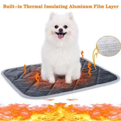 “Self-Heating Pet Pad – Extra Warm, Washable Anti-Slip Mat for Dogs & Cats”
