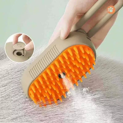 2-in-1 Steam Massage Grooming Brush for Cats and Dogs